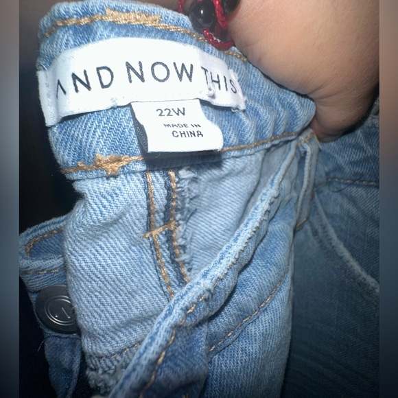 NWT Plus And Now This Ripped Straight Jeans - Picture 6 of 9